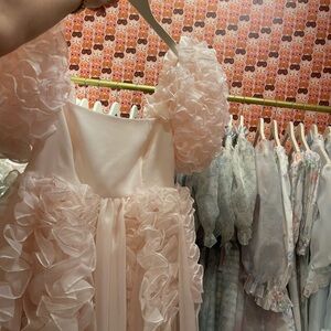 ⚠️SOLD ⚠️PINK SELKIE PUFF DRESS